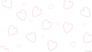 Hearts drawing white background pink - the left side free wallpaper