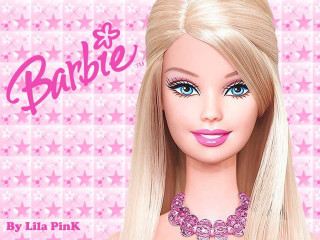 Barbie blonde hair pink dress - plasticien free wallpaper