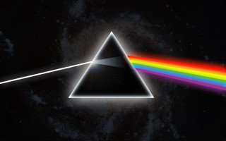 Dark side moon rainbow middle - a dark side of the moon free wallpaper
