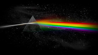 Dark side moon rainbow stars - ray free wallpaper