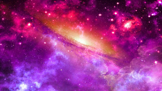 Purple red space stars dust - star and dusts free wallpaper