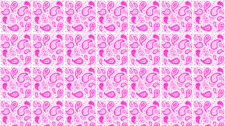 Pink white pattern hearts leaves - a pink border free wallpaper