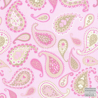 Pink gold paisley fabric arts - a silk screen free wallpaper for tablet