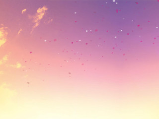 Pink yellow sky balloons dreamy - sky free wallpaper