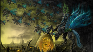 Bird face wings back painting - a pumpkin free wallpaper