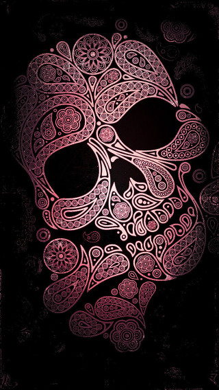 Skull pink black background image - dan hillier free wallpaper for mobile