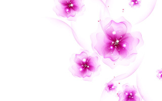 White pink flower floral background - generative free wallpaper for desktop