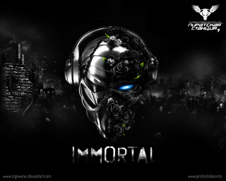 Robot headphones black white photo - headphone free wallpaper