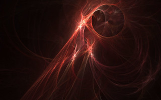 Spiral light black background red - fractal free wallpaper
