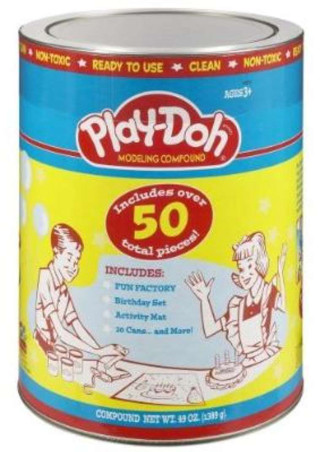 Play doh tin yellow blue - toy free wallpaper for mobile