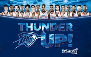 Thunder basketball team poster water - free new year wallpaper for desktop