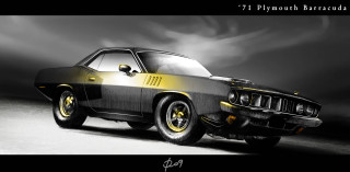 Car yellow stripe black white - a yellow stripe free wallpaper