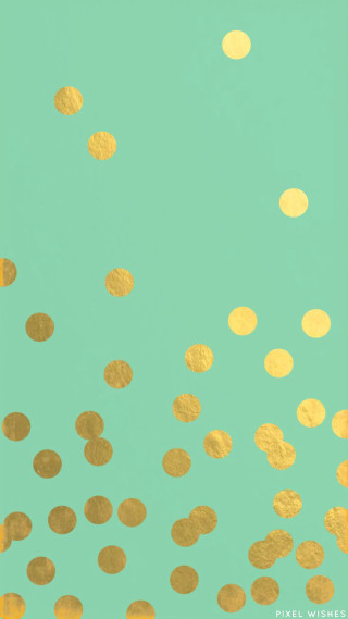 Green gold background sky moon - free minimalism wallpaper for mobile