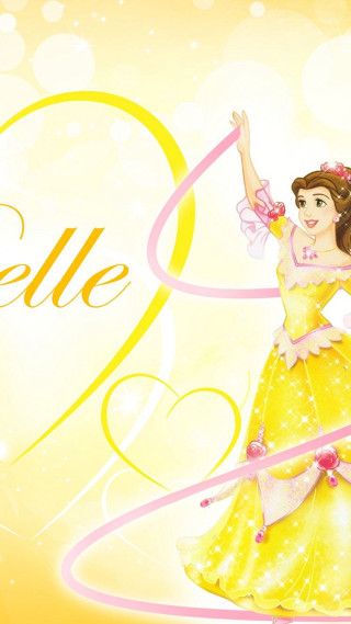 Girl yellow dress heart shaped - a name free wallpaper for mobile