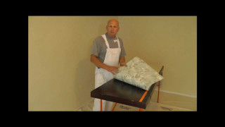 Man apron holding fabric table - dirck van der lisse free wallpaper