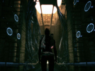 Person standing tunnel light ceiling - a tunnel free wallpaper