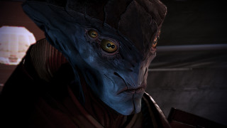 Alien costume tie lantern background - mass effect free wallpaper