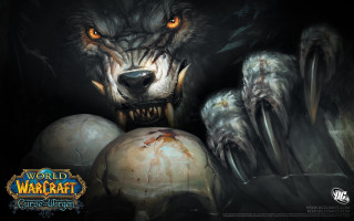 Demonic wolf large head fangs - chris rahn free wallpaper