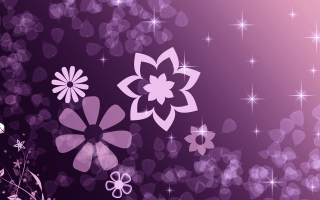 Purple background flowers stars side - annabel kidston free wallpaper for desktop