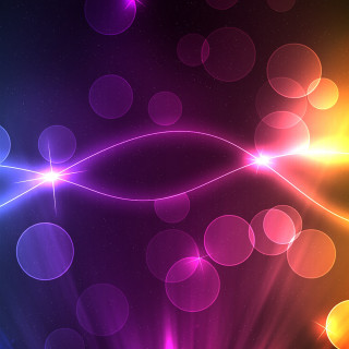 Colorful background lights stars night - bright free wallpaper for tablet