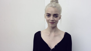 Woman ponytail smile black shirt - elaine hamilton free wallpaper