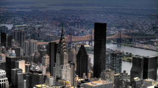 City bridge river skyline skyscrapers - harlem renaissance free wallpaper
