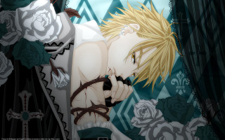 Blonde man black white dress - man free wallpaper