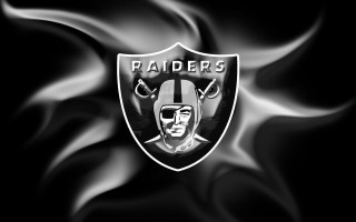 Oakland football logo black background 6 - abstract art free wallpaper