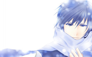 Anime character scarf hooded headshot - a scarf free wallpaper