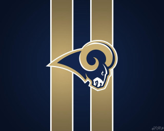 Rams logo striped background blue - the side of the wall free wallpaper
