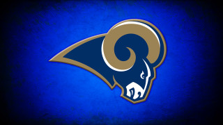 Rams logo blue background black - the side of the wall free wallpaper