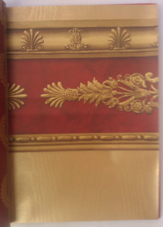 Red gold wall border leaf - a red wall free wallpaper for mobile