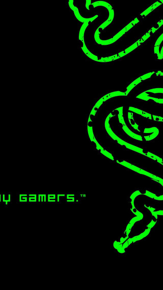 Green snake black background caption - free neon wallpaper for mobile