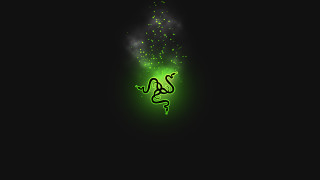 Glowing green snake dark background - a green snake free wallpaper