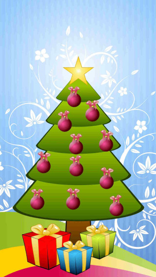 Christmas tree presents colorful background 2 - screenshot free wallpaper for mobile