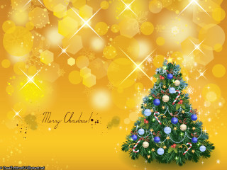 Christmas tree star snowflakes merry - merry free wallpaper for desktop