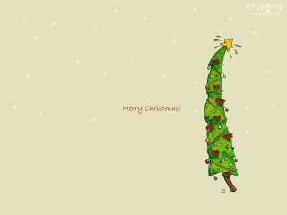 Christmas tree star message merry - a message below free wallpaper