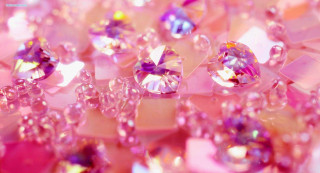 Colored diamonds closeup pink white - many free wallpaper