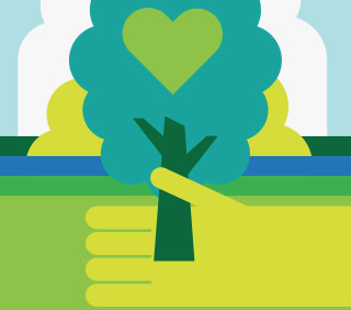 Hand holding tree heart environmental - a tree free wallpaper for tablet