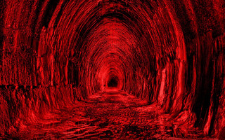 Tunnel red light dark tunnel - red light free wallpaper