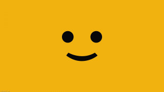 Yellow background smiley face black - a smiley face free wallpaper for desktop