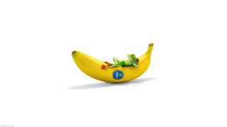 Banana frog side blue button - p free wallpaper