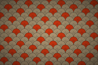 Red beige wallpaper fan pattern - paper texture free wallpaper for desktop