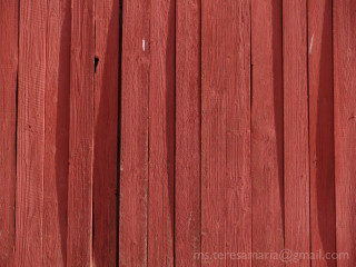 Red wooden fence white bird - depth of field free wallpaper