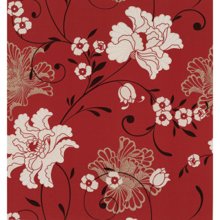 Red floral kimono sunrise cherry - floral wallpaper free wallpaper