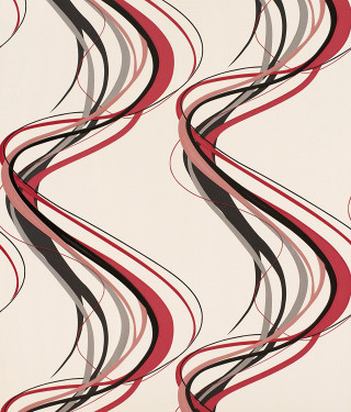 Wavy pattern white background red - generative free wallpaper for tablet