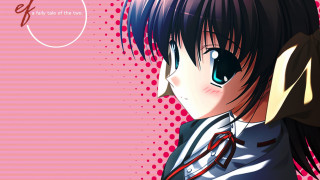 Girl ponytail striped shirt pink - striped free wallpaper