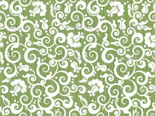 Floral swirls leaves striped royalty - floral pattern free wallpaper for desktop