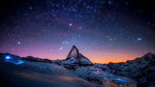 Mountain star filled sky stars 8 - a few star free wallpaper