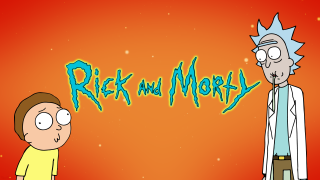 Rick and morty cartoon red - computer art free wallpaper for desktop
